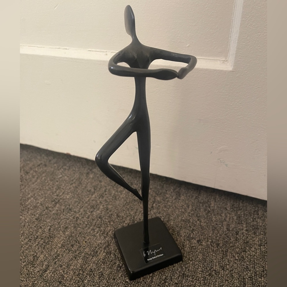 Vintage IKEA - Bodrul Khalique Black Dancing Ballerina Sculpture Figure